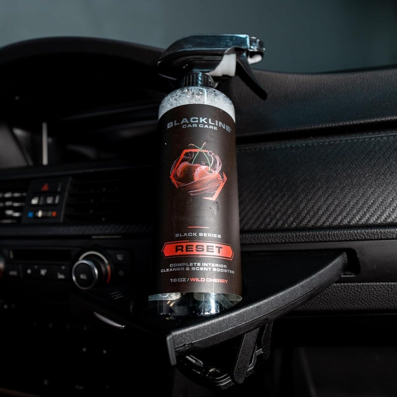 BlackLine Luxury Scented Interior Cleaner Reset Deep Cleans & Deodorizes All Surfaces, pH-Neutral High-Foam Formula, Long-Lasting Premium Fragrance for Cars (16 Fl Oz, Wild Cherry) - Image 5